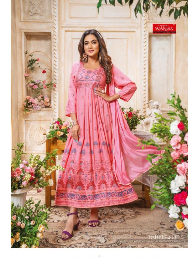 Wanna Paheli 2 Fancy Wear Anarkali Kurti With Dupatta Collection